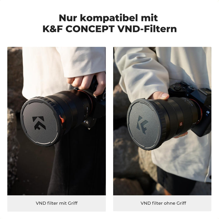 K&F Concept 82mm Objektivdeckel für K&F Concept Variabler ND Filter Graufilter, 82mm