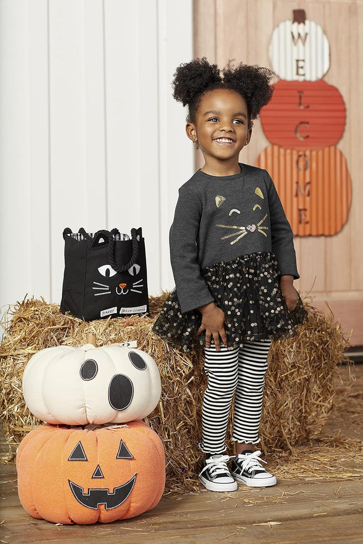 Mud Pie Halloween Jack-O-Lantern Sitter White Ghost, Weiss, 7 1/2" x 7 3/4" Dia