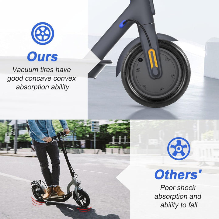 10X2.70-6.5 Vakuumreifen für Balanced Scooter, 10 Escooter Roller Reifen, Ersetzt den Originalen Sch