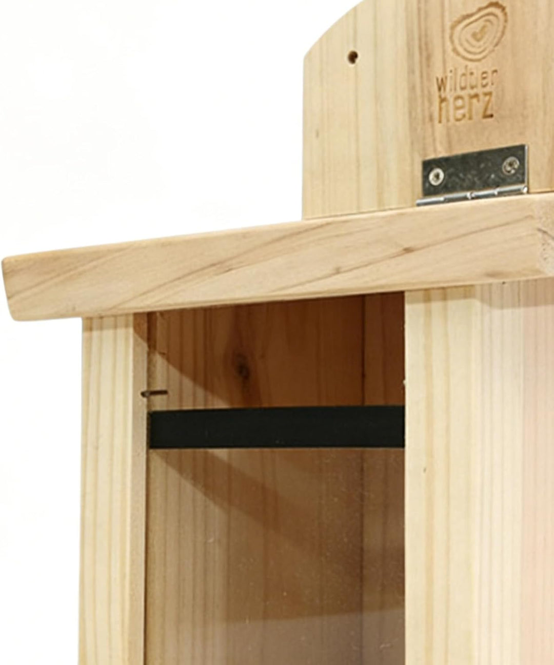 Nussfutterstation für Hinterhof, Holz, Wildtierunterstand, erhöhtes Essdeck mit Schutzhülle, Zubehör