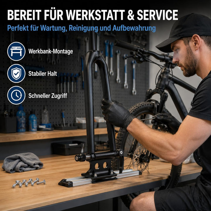 2 Stück Fahrrad Gabelhalterung mit Schnellspanner Aluminiumlegierun | Vorderradgabel Fester Clip, Fa