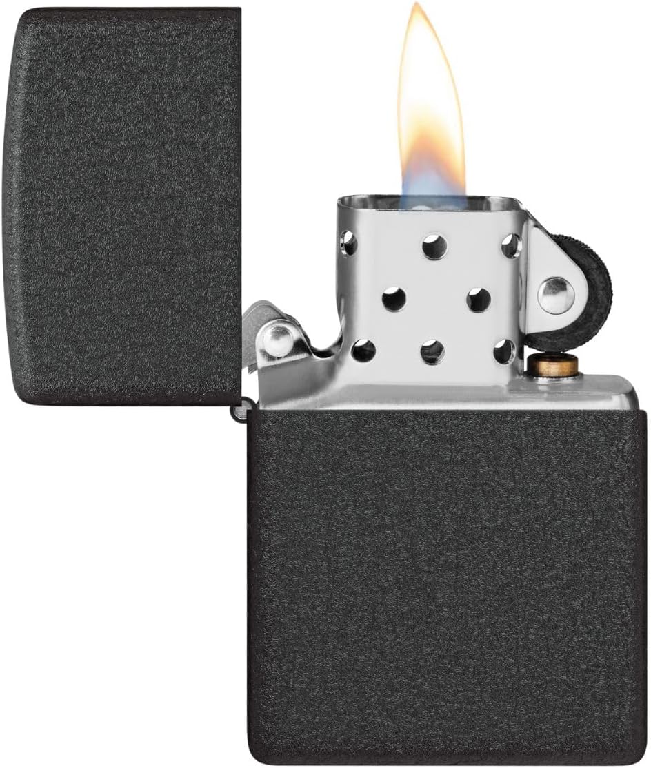 Zippo 236 outdor Black Crackle Lighter, Feuerzeug A 1 - Pack, A 1 - Pack