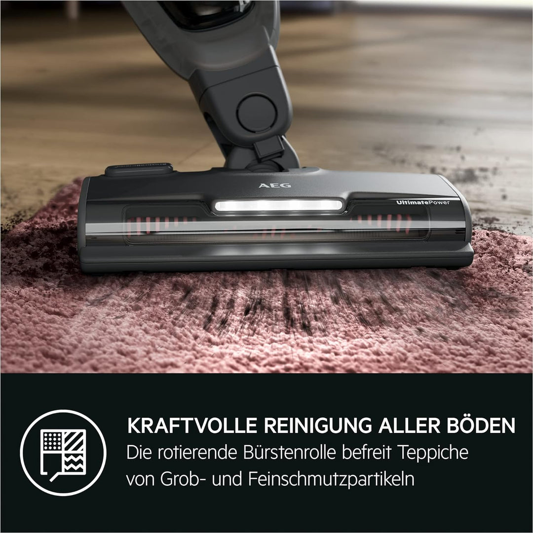 AEG ULTIMATE 5000 CLEAN AS52CB21DB Akku-Staubsauger / 2in1 / angenehm leise 79 dB(A) / 58 % Recyclin