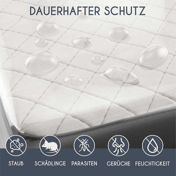 Matratzenhülle 150x200 cm (Dicke 30 cm) aus Kunststoff - Aufbewahrungstasche für Matratzen - Schutz