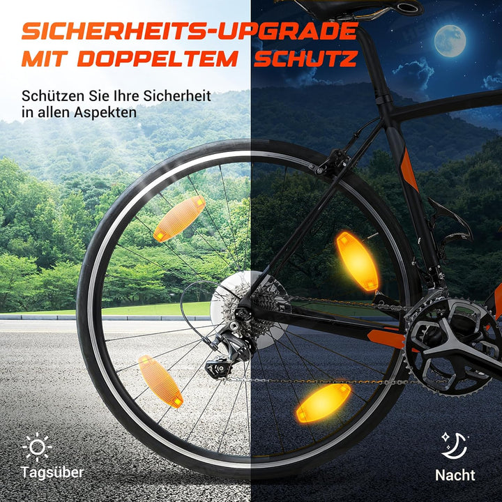 HENMI LED Fahrradlicht vorne, StVZO-zugelassen Fahrradbeleuchtung, USB Aufladbar Fahrrad Frontlicht,