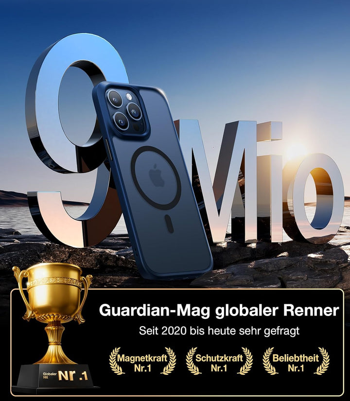 TORRAS Guardian-Mag für iPhone 15 Pro Max Hülle für Magsafe (Unzerstörbare Sturzfestigkeit & Stärkst