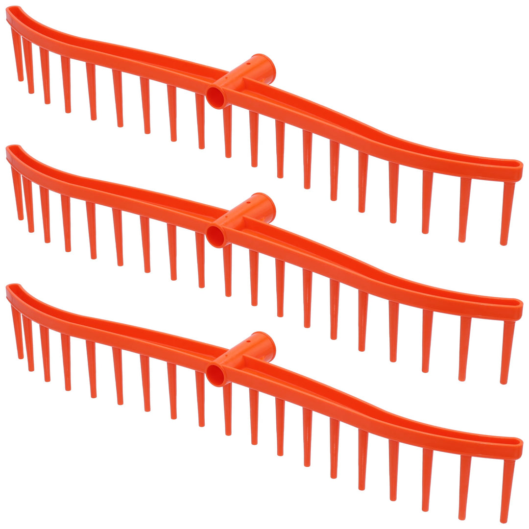 Profi Heurechen 60cm Spar Set - Rasenrechen mit geschwungener Form - Robuster Rechen für den Garten