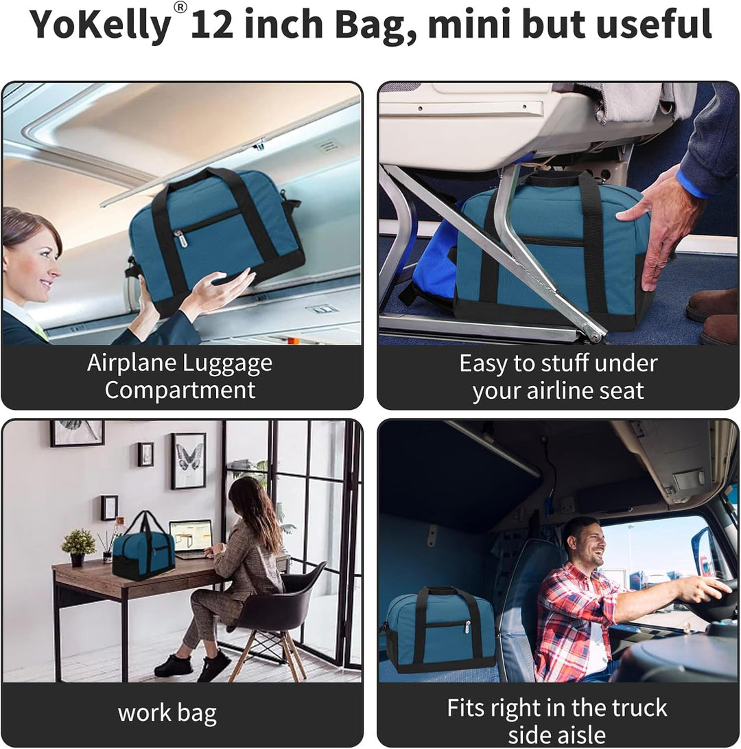Sporttasche klein, Reisetasche 12L Mini Handgepäck Tasche für Weekender, Fitnesstasche 30x20x25cm-He