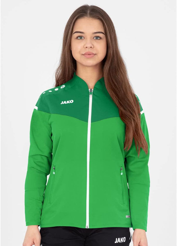 JAKO Damen Champ 2.0 Präsentationsjacke 42 soft green/Sportgrün, 42 soft green/Sportgrün