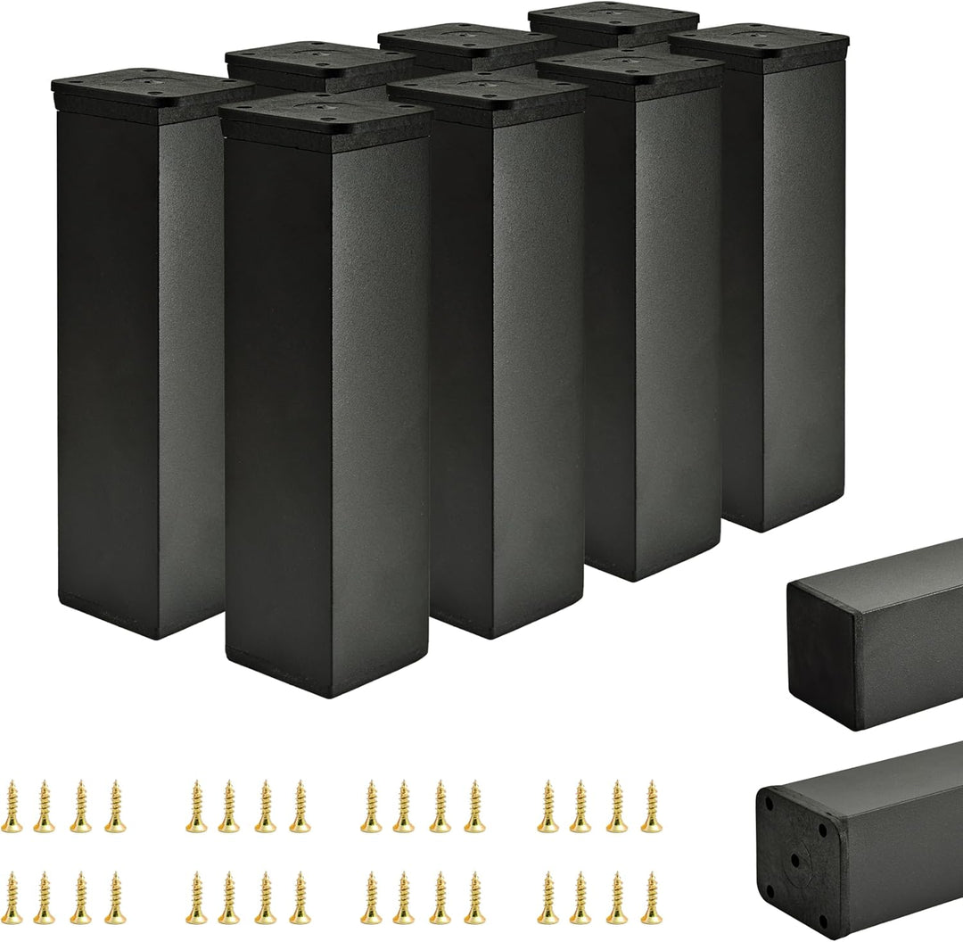 ALUSFERA Möbelfüsse Verstellbar – 8er Set – Schrankfüsse mit Elegantes Design – Füsse für Möbel 40 x