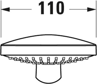 Duravit Universal Duschkopf, Duschbrause mit 3 Strahlarten (Rain, Intense Rain, Soft Rain), Handbrau