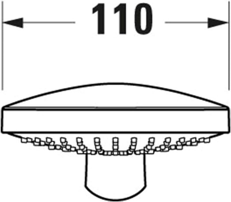 Duravit Universal Duschkopf, Duschbrause mit 3 Strahlarten (Rain, Intense Rain, Soft Rain), Handbrau