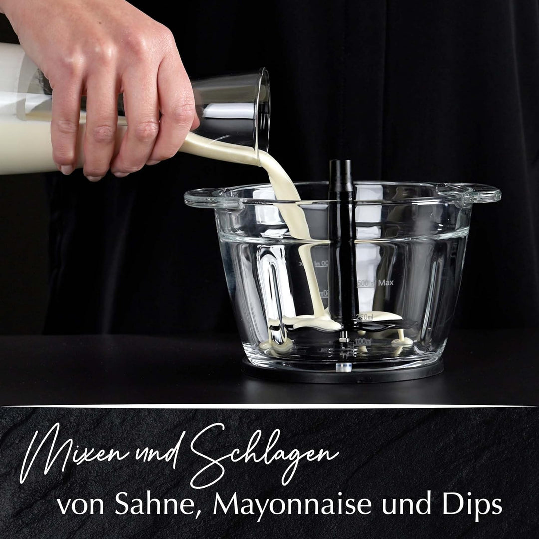 Stanley Rogers Standmixer und Multizerkleinerer, 500W mit 1L Glasbehälter, 4-Klingen-System plus Mix