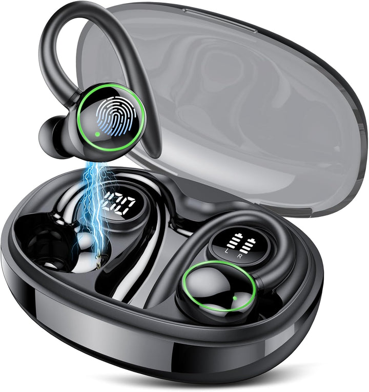 Bluetooth kopfhörer sport, Kopfhörer Kabellos Bluetooth 5.3 mit 4 Mic, In Ear Kopfhörer Bluetooth EN