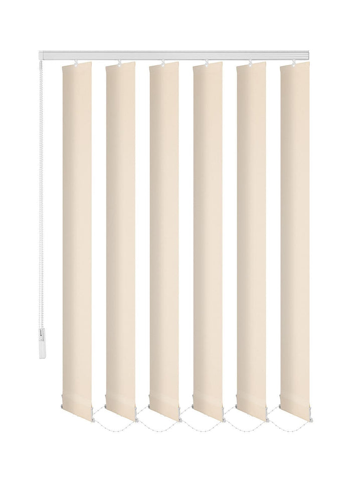 ERSATZLAMELLEN 8 FARBEN 250 CM LANG INDIVIDUELL KÜRZBAR AUSTAUSCHLAMELLEN LAMELLENVORHANG (Sand/Crem