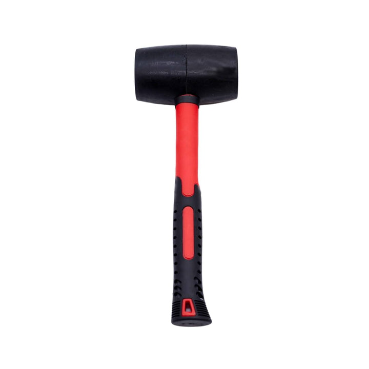 Toolzone Gummihammer, 907 g, Rot und Schwarz, Fiberglasgriff