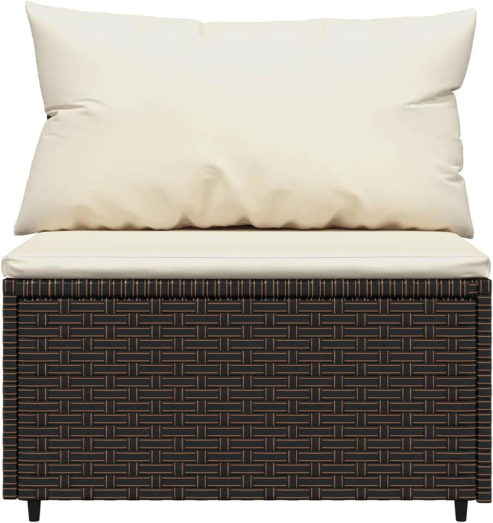 Tidyard 4-TLG. Gartensofa Gartenmöbel Set Garten-Sofagarnitur Garten-Lounge-Set mit Kissen Gartenlou