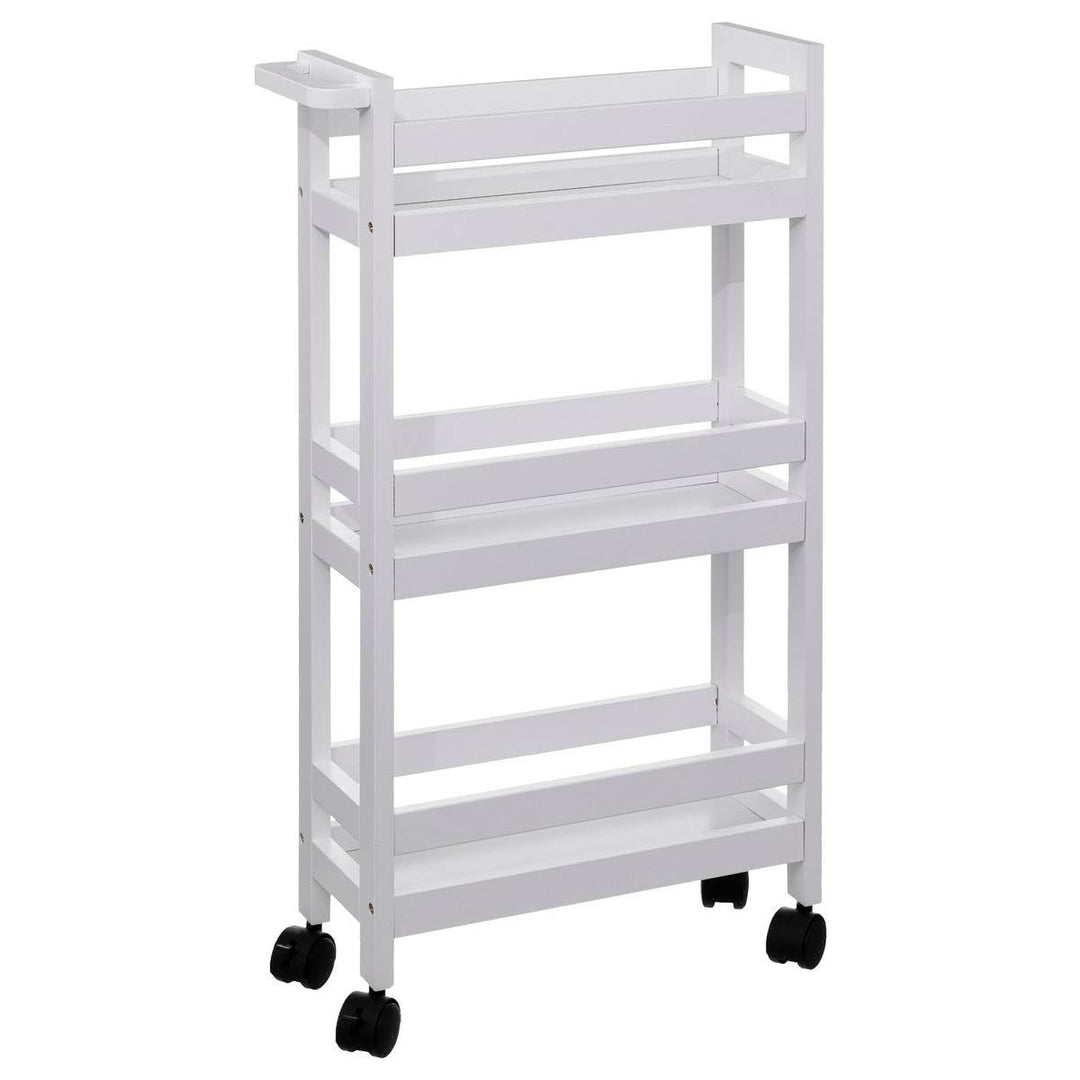 5 five simply smart H Komfort XL Servierwagen Rollwagen 3niv Baumwolle Weiss cm Mehrfarbig, cm Mehrf