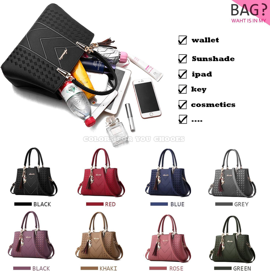 ALARION Damen Geldbörsen und Handtaschen Schultertasche Damen Designer Satchel Messenger Tote Bag 1