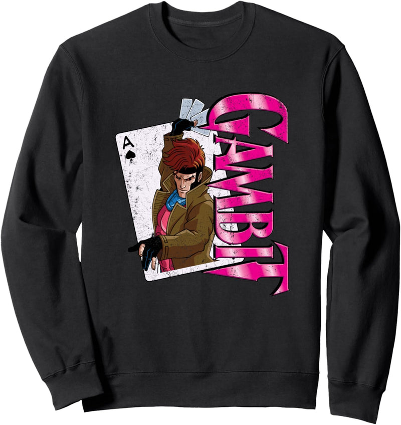 Marvel X-Men Gambit Card Retro Sweatshirt