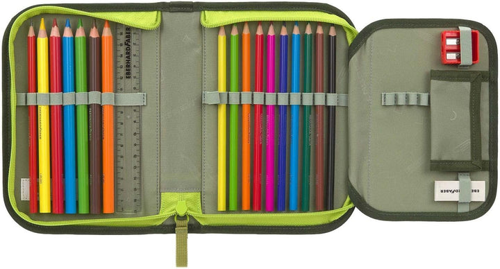 LÄSSIG Schulranzen Regenhülle Light Unique School Set 7-teilig Jungle Green dunkelgrün
