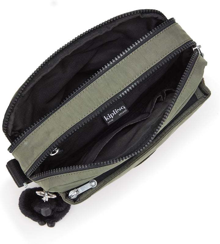 Kipling Damen Abanu M Crossbody, Grün Moss, 24x17x9 cm (B x H T) EU Green Moss, Green Moss