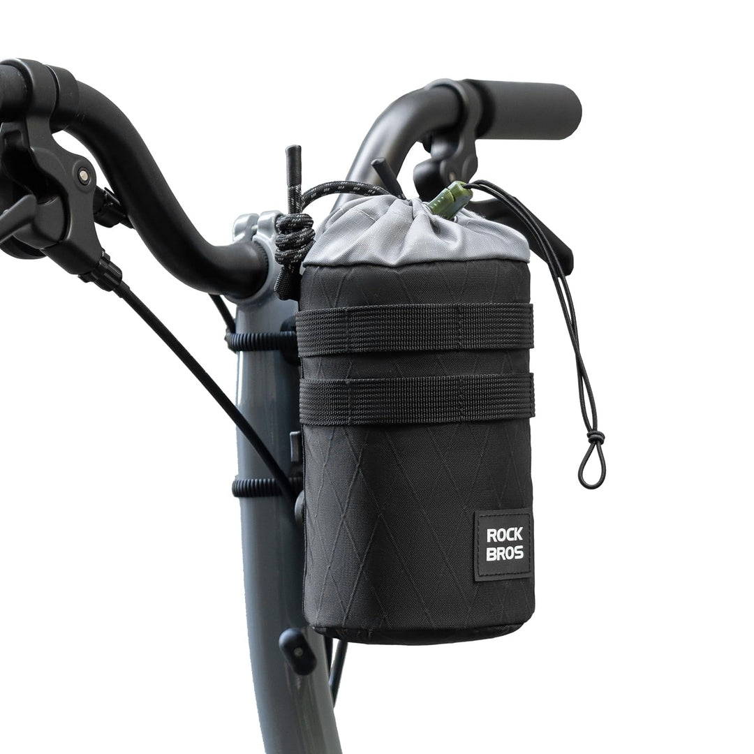 ROCKBROS Bikepacking &amp; Feedbag Snack-Pack Food-Pouch 1.2L, Fahrrad-Lenkertasche mit Thermofach für T
