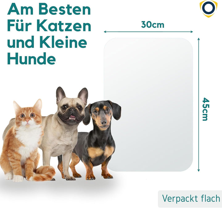 PROTECTO Kratzschutz für Türen – Hund & Katze Kratzschutz – 45 x 30 cm strapazierfähige Tür Abdeckun