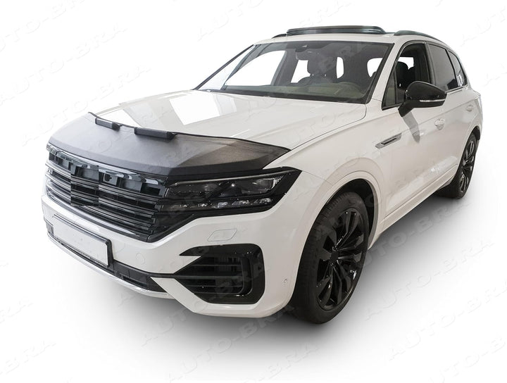 AUTO-BRA AB-00548 Carbon Optik kompatibel mit VW Volkswagen Touareg Bj. ab 2018 Haubenbra Steinschla