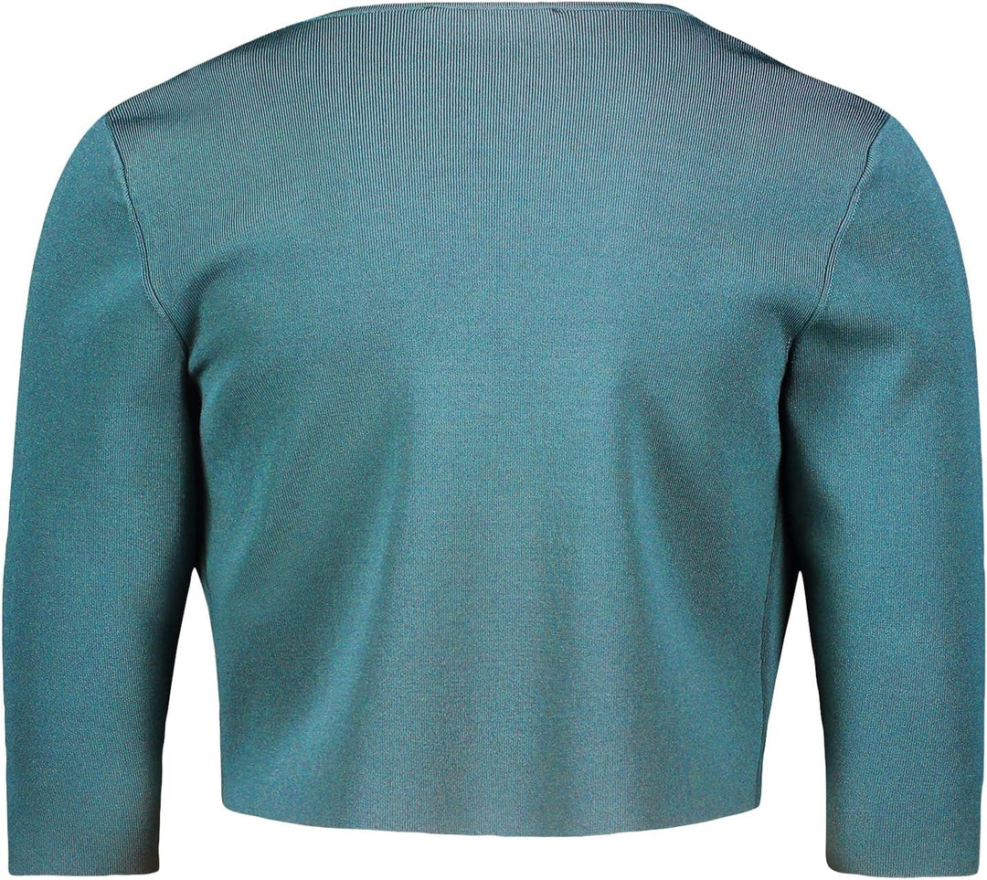 Vera Mont Damen Strickbolero Langarm XS Grün, XS Grün
