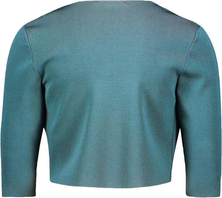 Vera Mont Damen Strickbolero Langarm XS Grün, XS Grün