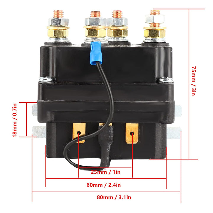 Seilwindenrelais, Schütz von Rel Seilwinde ATV 12 V 250 A Relais Magnetspule für UTV SUV 3000-5000lb