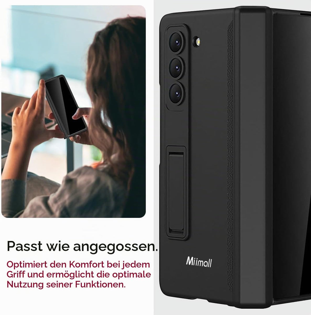 Miimall Kompatibel mit Samsung Galaxy Z Fold 6 Hülle mit Displayschutz Anti-Peeping+Magnetischer Sch