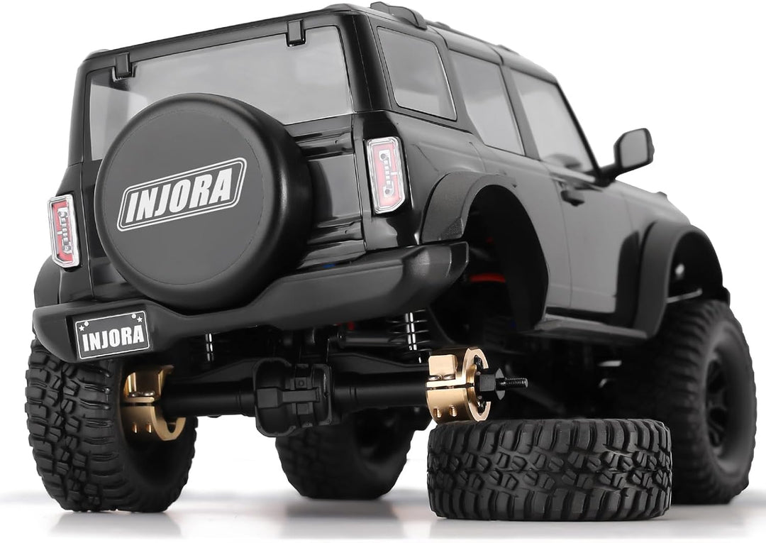 INJORA Messing Hinterachs-Gegengewichte 14g/Stück Upgrade-Teil für TRX4M 1/18 RC Crawler, Messing, M