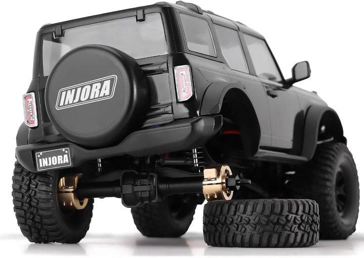 INJORA Messing Hinterachs-Gegengewichte 14g/Stück Upgrade-Teil für TRX4M 1/18 RC Crawler, Messing, M