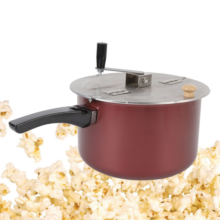 Edelstahl Popcorn Popper, Herdplatte Popcorn Maker handbetrieben, kompaktes Design, Popcorn Topf mit