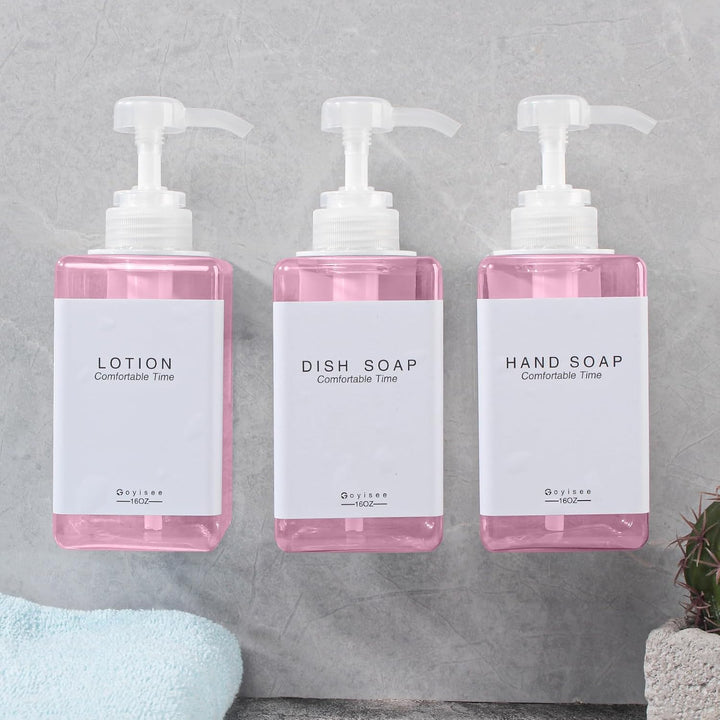 Nachfüllbare Shampoo- und Conditioner-Flaschen für Duschwand, Shampoo- und Conditioner-Spender mit P