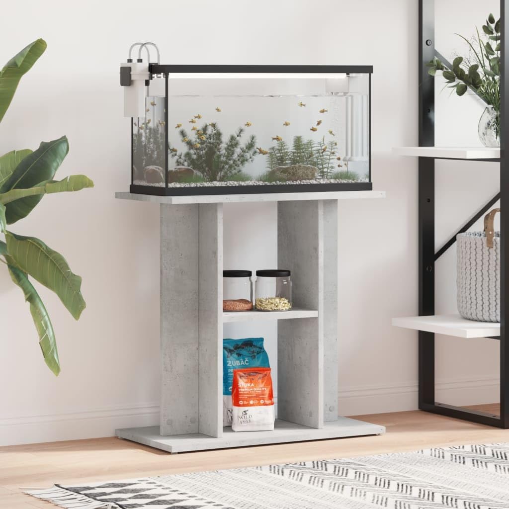 vidaXL Aquariumständer Betongrau 60x30x60 cm Holzwerkstoff 60 x 30 x 60 cm Betongrau, 60 x 30 x 60 c