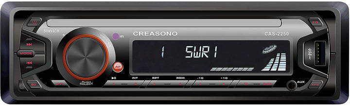 Creasono 1DIN Autoradio: MP3-RDS-Autoradio CAS-2250 mit USB-Port & SD-Slot, 4X 45 W (MP3-Autoradio (