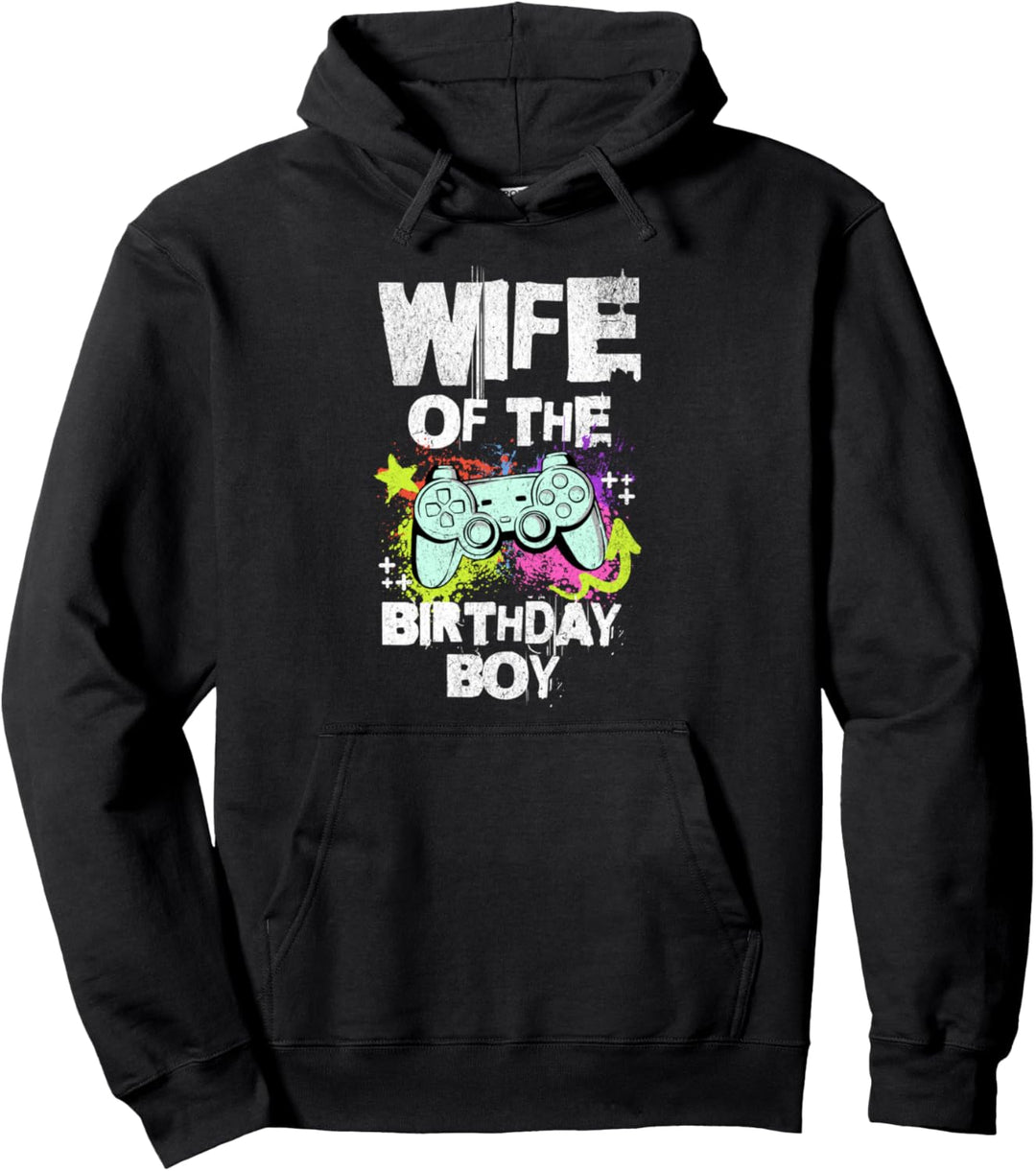 Frau des Geburtstags Junge Videospiel Gamer Pullover Hoodie