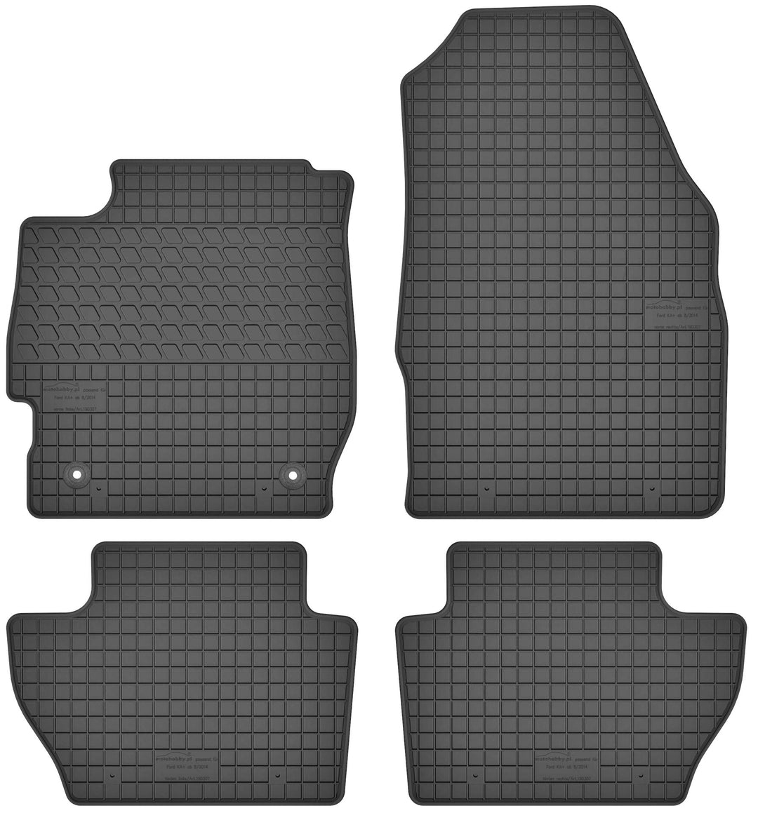 Gummimatten Gummi Fussmatten Satz für Ford KA+ (ab 2016) - Passgenau