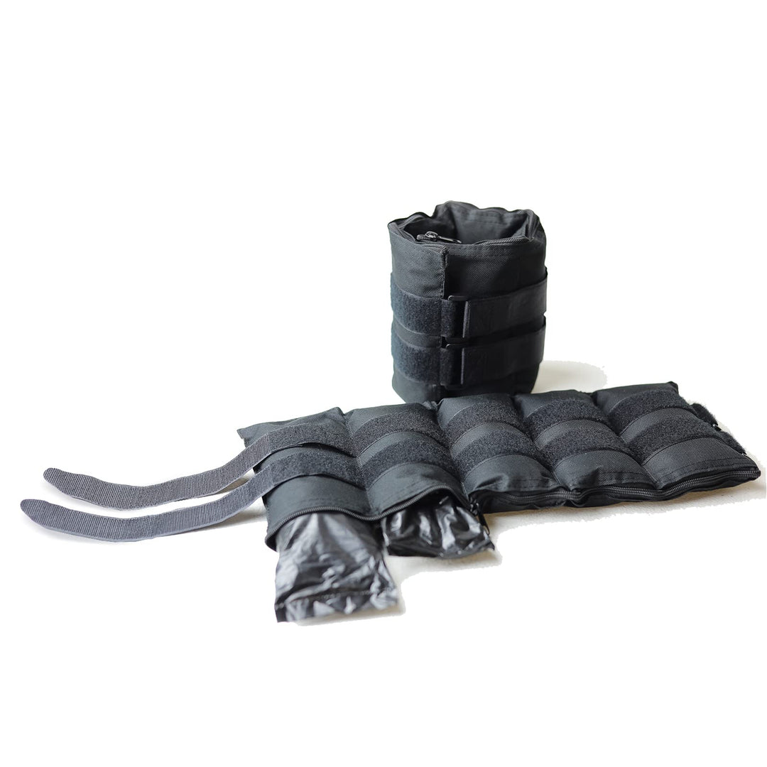 HHA-CB020A1 Paar 9 kg verstellbare Knöchelgewichte, Schwarz, Schwarz