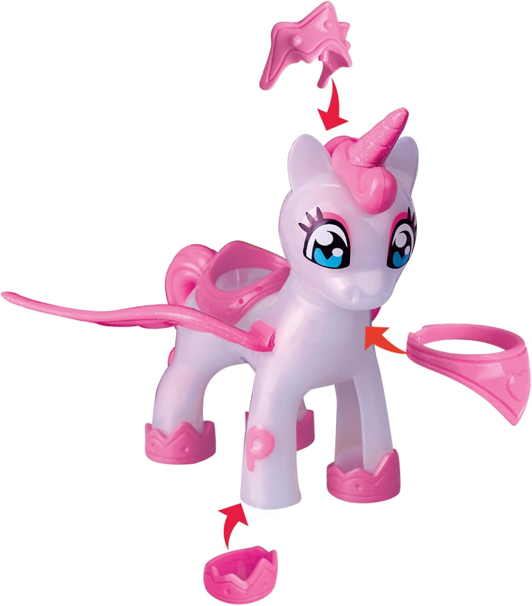 Pinypon - Star und Fliegender Einhorn, sortierte Farben/Modelle, 32 kleine Accessoires (Famosa 70001
