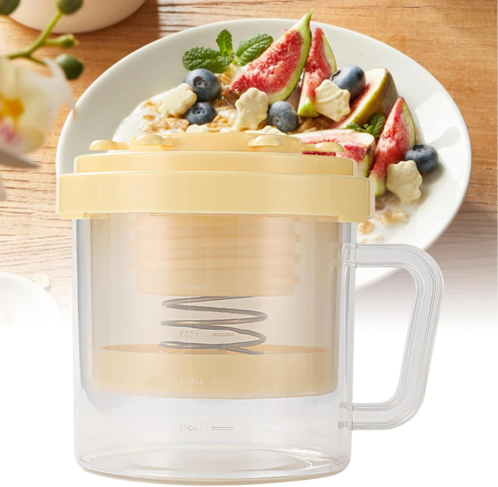 Joghurt-Maschine | Joghurtbereiter mit feinmaschigem Sieb, multifunktionales Haushaltsset für die He