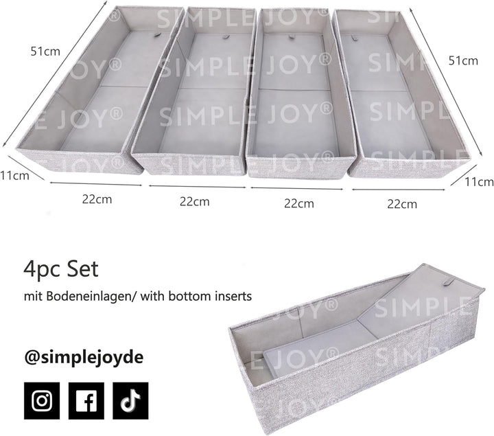 SIMPLE JOY® PAX100 FileFolding Box für IKEA Pax Kleiderschrank; DAS ORIGINAL; passgenau; Stabiler Bo