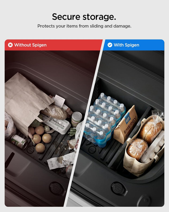 Spigen Auto Kofferraum Organizer für Tesla Model Y Juniper (Nur Premium & Performance 2025 2026), Fr
