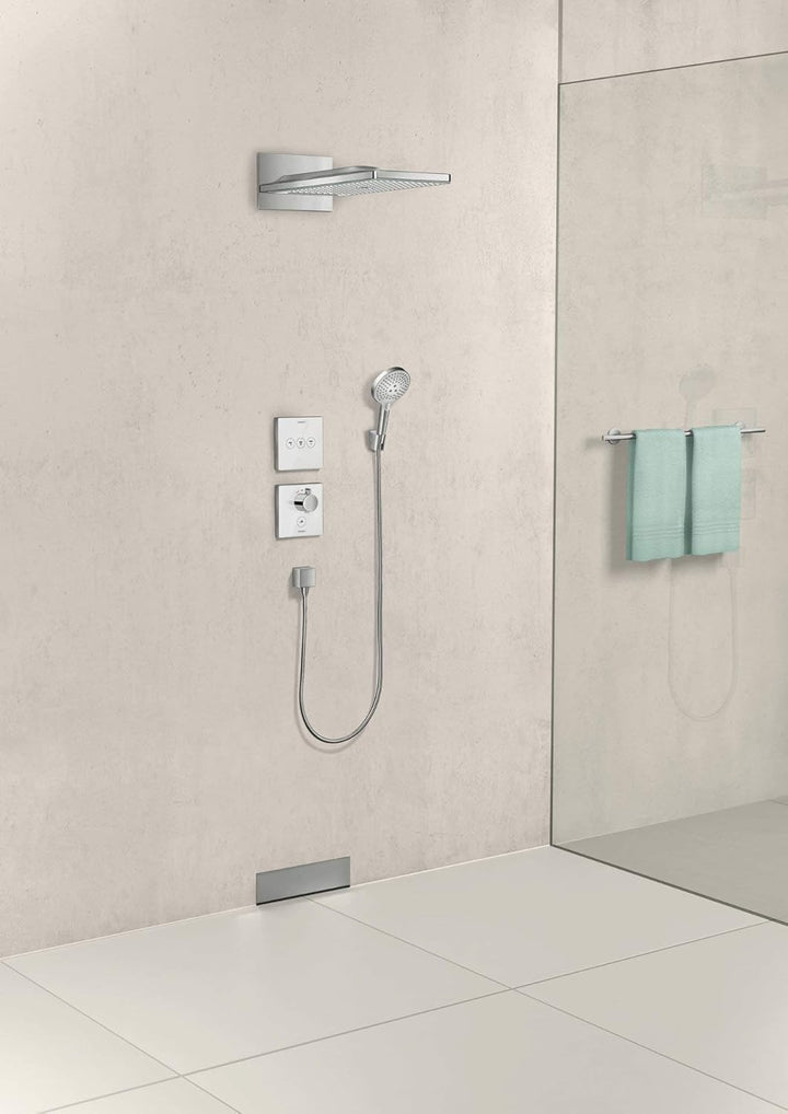 hansgrohe Porter'S Duschkopfhalterung, Brushed Nickel Edelstahl Optik, Edelstahl Optik