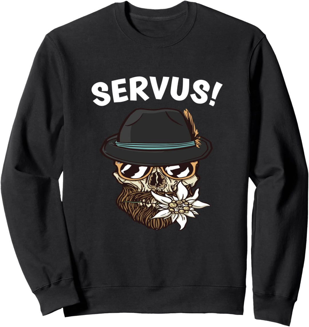 Dirndl & Lederhose Trachten Ersatz Spruch Servus Sweatshirt