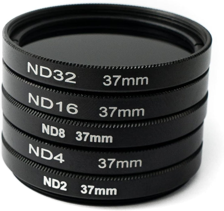 SYSTEM-S ND Filter Set 37 mm Neutraldichte mit Hülle und Tasche für iPhone 13
