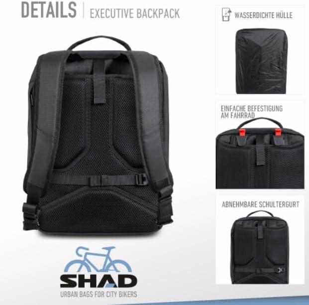 SHAD Bikes - gepäckträgertasche Rucksack Executive Backpack 12L - Fahrradtasche Rucksack Gepäckträge